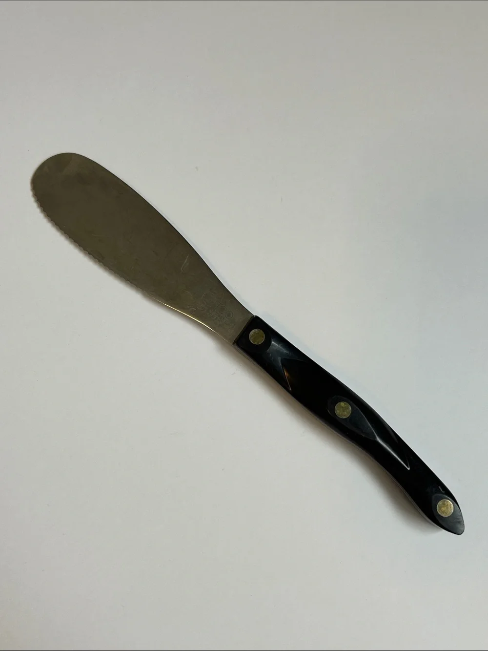 Cutco Marble Handle Stainless Steel Spatula Spreader Knife